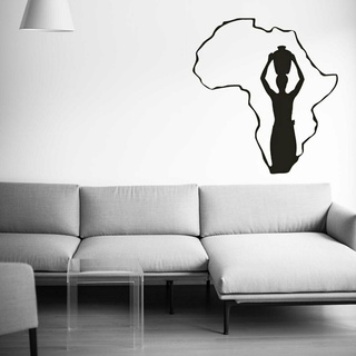 África parede decoração 3d print model - Mito3D