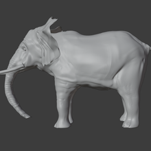 africano elefante animais 3d print model - Mito3D