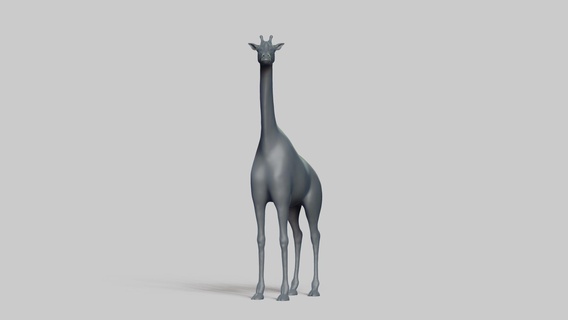 african giraffe pose 01 stl file 3d printing model mammal animal wildlife design art figurines toy pla resin creality nature 3d print model - Mito3D