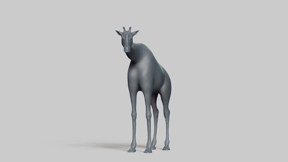 africano giraffa posa 03 stl file 3d stampa modello mammifero animale fauna selvatica design arte figurine giocattolo pla resina creality natura 3d print model - Mito3D