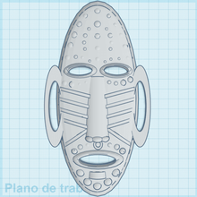 máscara africana art adorno 3d print model - Mito3D