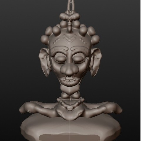 Afrikalı şaman fantastik büstleri series art chest heroic figurine personalize jewel bones fantasy customize hroe heroica fantasa figurita personalizar joya huesos 3D print model - Mito3D