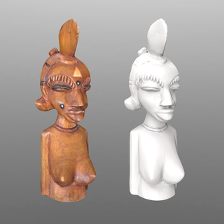 africano tribu figura decoración decorativo 3d print model - Mito3D