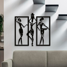 african women 2 art 2d wall decor lasercut laser cutter 3d print model - Mito3D