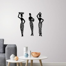 african women wall art 2 lady woman decoration model 3d printing folklore 3d print model - Mito3D