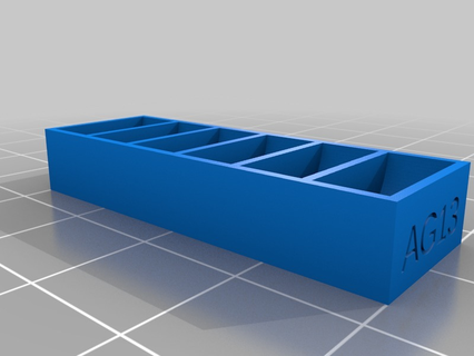 ag13 6 pcs personnalisé outil titulaires boites boîte conteneurs organisation espace rangement 3d print model - Mito3D