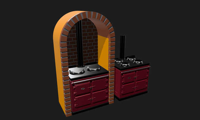 aga home oven 3d print model - Mito3D