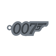 agente 007 chaveiro gadget espiões segredo chave anel 3d print model - Mito3D