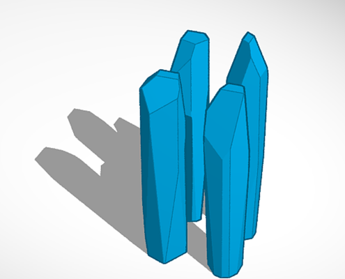 ajanlar of kalkan terlik kristaller 4x versiyon paketlemek low poly fan made koleksiyon 3d print model - Mito3D