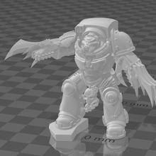aggressive shark captain warhammer 3d print model - Mito3D