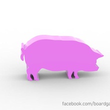 agricola domuz meeple oyun tahta oyunu masa aksesuar token eti oyuncak aksesuarları 3d print model - Mito3D