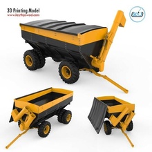 agricolo trailer caricabatterie 33000 camion cabina contadino veicolo macchina erba pesante stendardo carrello agricola 3d print model - Mito3D