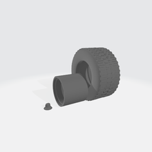 agricultural trailer wheel 1 32 tractor tire 3d print model - Mito3D