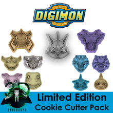 agumon & gabumon evolutions limited edition cookie cutter 3d print model - Mito3D