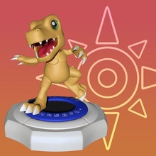 agumon Digimon aventura 2020 arte figura Admirador print3d 3d print model - Mito3D