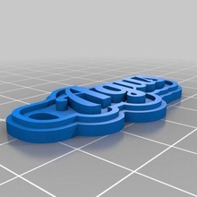 joalheria personalizado chaveiros 3d print model - Mito3D