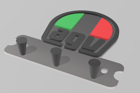 agv Schlüssel Halter Unterstützung porta Ringe 3d print model - Mito3D