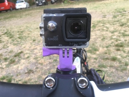 cámara montar bicicleta gorra gopro sjcam vídeo artilugio 3d print model - Mito3D