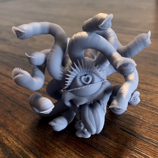 ahegaholder - stl 3d printable ahegao beholder d&d download pre supported digital files nsfw ttrpg dungeons dragons stupid miniature 32mm 28mm 5e abberation tentacles hentai eyeballs 3d print model - Mito3D