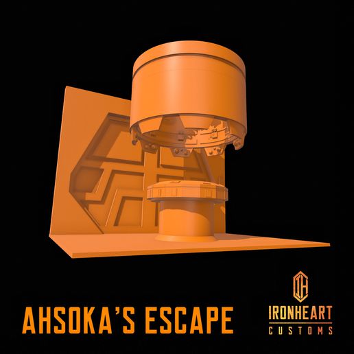 ahsoka escape 3D print model - Mito3D