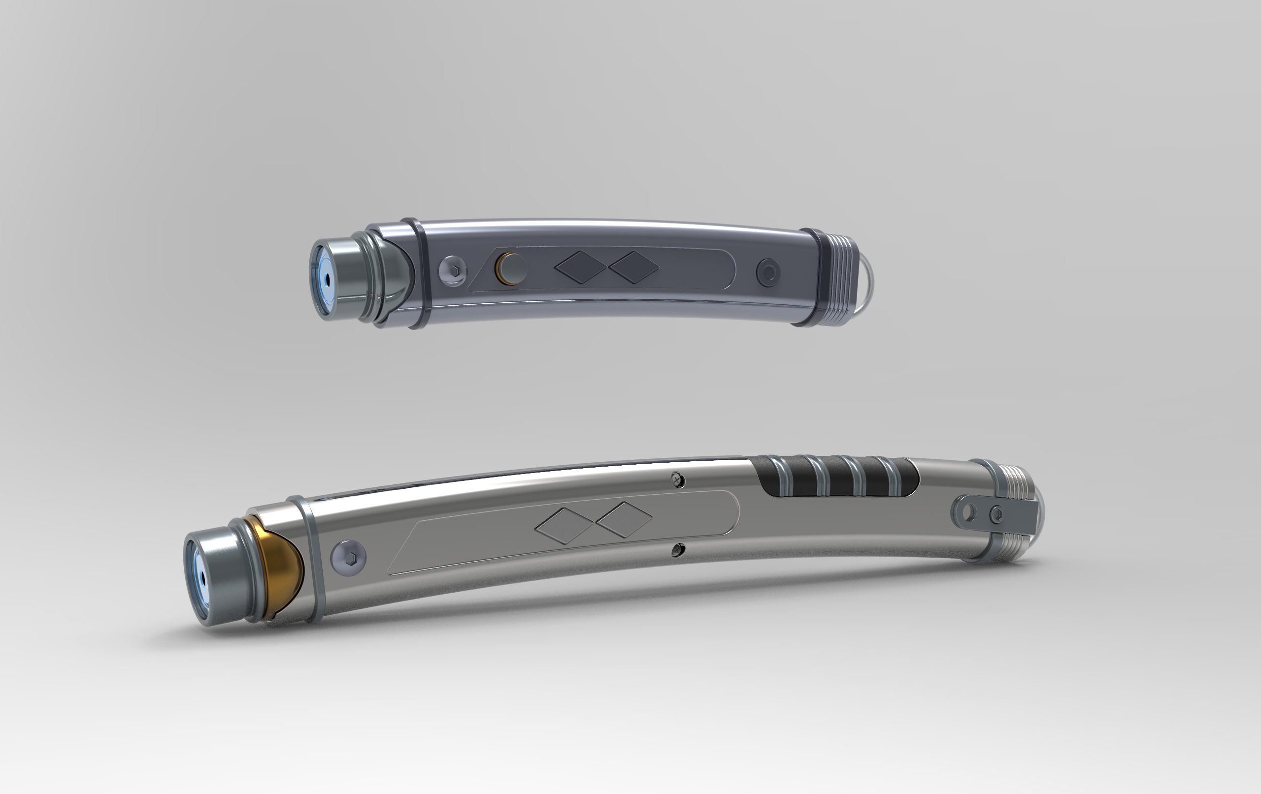 Ahsoka ışın kılıçları kılıcı kopya Kostüm oyunu star savaşlar elektronik askeri silah lazer Jedi yazdırılabilir oyunlar oyuncaklar 3D print model - Mito3D
