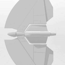 ahsoka t6 Jedi lanzadera estrella guerras rebeldes sw buques 3d print model - Mito3D