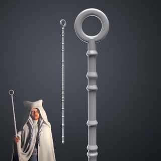 ahsoka tano white robe staff starwars star wars armor prop cosplay 3d print model - Mito3D