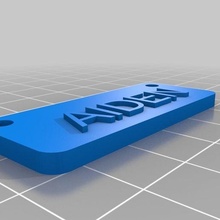aiden tag art customized signs logos 3d print model - Mito3D