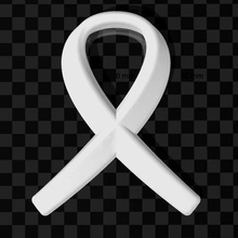 aids awareness ribbon 4 vers Aids hiv gruppo musicale HIV malattia Salute assistenza sanitaria nastro simbolo medico 3d print model - Mito3D