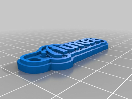 aimee keychain customized keychains 3d print model - Mito3D