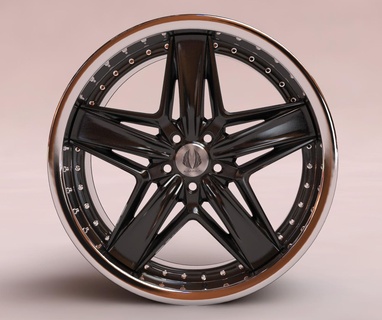 viser luxe roue jante disque DIY impression 3dprint imprimable loisir scalemodel diorama moulé pression réglage rc roues chaudes tamiya 3d print model - Mito3D