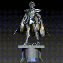 aioria saint seiya armatura d'oro art giocattolo figura di azione arte cavalieri dello zodiaco leggere 3d print model - Mito3D