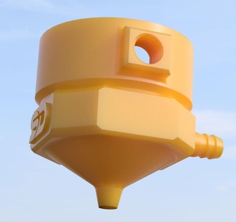 hava yardım ağızlık ekstrüder tilkigil lazer araçlar tilki Sigara içmek odak 3d boru ışık yanması 3d print model - Mito3D