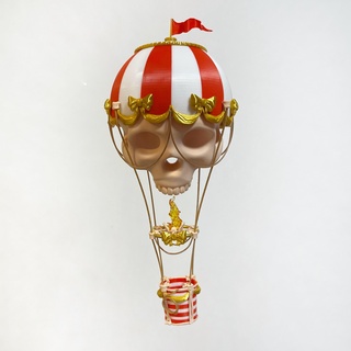 air ballon crâne 3d print model - Mito3D
