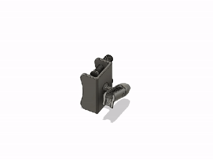 hava fırça Kulp destek kelepçe Sanat pistole masa üst şövale binmek tuval araçlar 3d print model - Mito3D