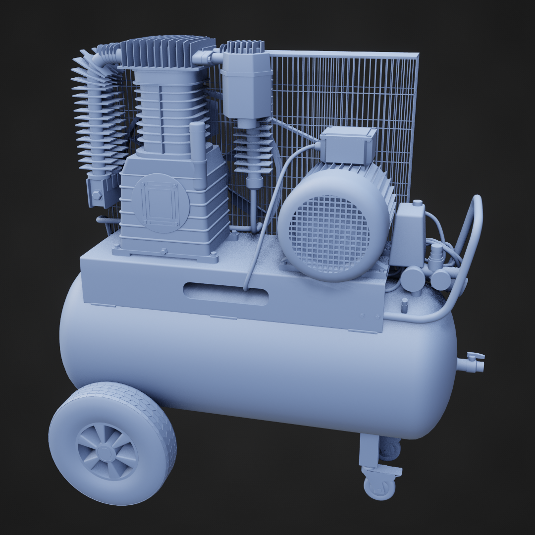 air compressor Tools machine pump shop pneumatic tank engine compressed 3D print model - Mito3D