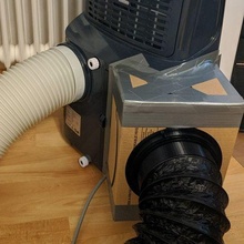 air Conditionneur conduite connecteur double tuyau conversion climatisation conducteur Ménage 3d print model - Mito3D