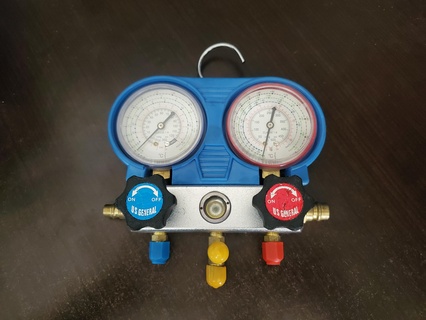 air conditioning manifold gauge knob ac c knobs r134a harbor freight 6mm shaft type d-shaft d-type 3d print model - Mito3D