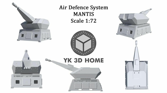 Luft Verteidigung System Gottesanbeterin Luft System Gottesanbeterin 3d print model - Mito3D