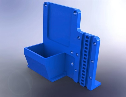 aire conducto apoyo bltouch oso volador p905x ventilador montar capa p905 3d impresora partes 3d print model - Mito3D