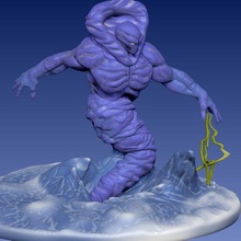 aire elemental Arte juguete 3d print model - Mito3D
