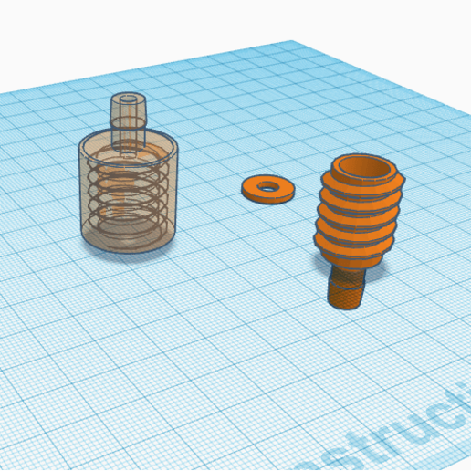 filtro de ar ferramenta compressor 3D print model - Mito3D