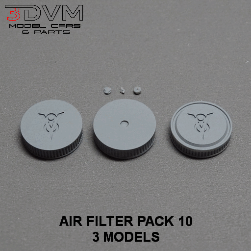hava filtre paketlemek 10 in 1 24 ölçek karbüratör karbonhidrat dörtlü jet 4bbl araba alım 25 ford temizleyici filtro 3D print model - Mito3D