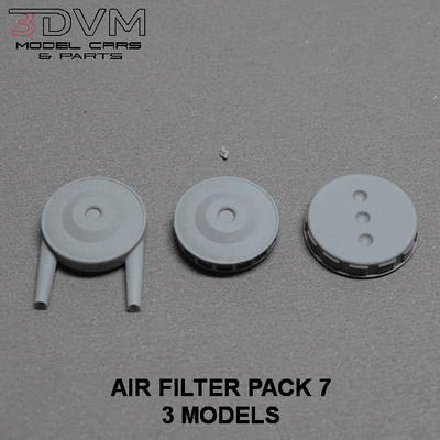 air filter pack 7 in 1 24 scale carburetor carb quadrijet 4bbl car intake 25 chevrolet chevy corvette cleaner filtro 3d print model - Mito3D