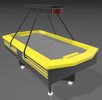 aire hockey arcada máquina campo juegos retro 3d print model - Mito3D