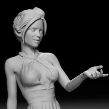 aire anfitriona hembra niña joven juventud 3d print model - Mito3D