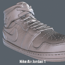 air Jordan 1 porte plume clés facile impression soutien Nike baskets stylo titulaire sculpture support modèle 3d print model - Mito3D