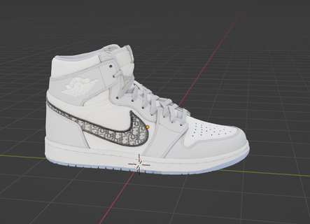 Luft Jordanien dior Nike 3d print model - Mito3D