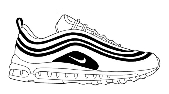 air max 97 Nike sneaker baskets allumé merde OMG Travis Scott engouement adidas suprême tremper Jordan chaussures mur art yeezy 3d print model - Mito3D