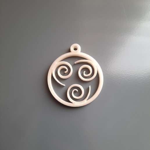 air nomads keychain jewelry aang avatar korra symbols series accessories 3D print model - Mito3D